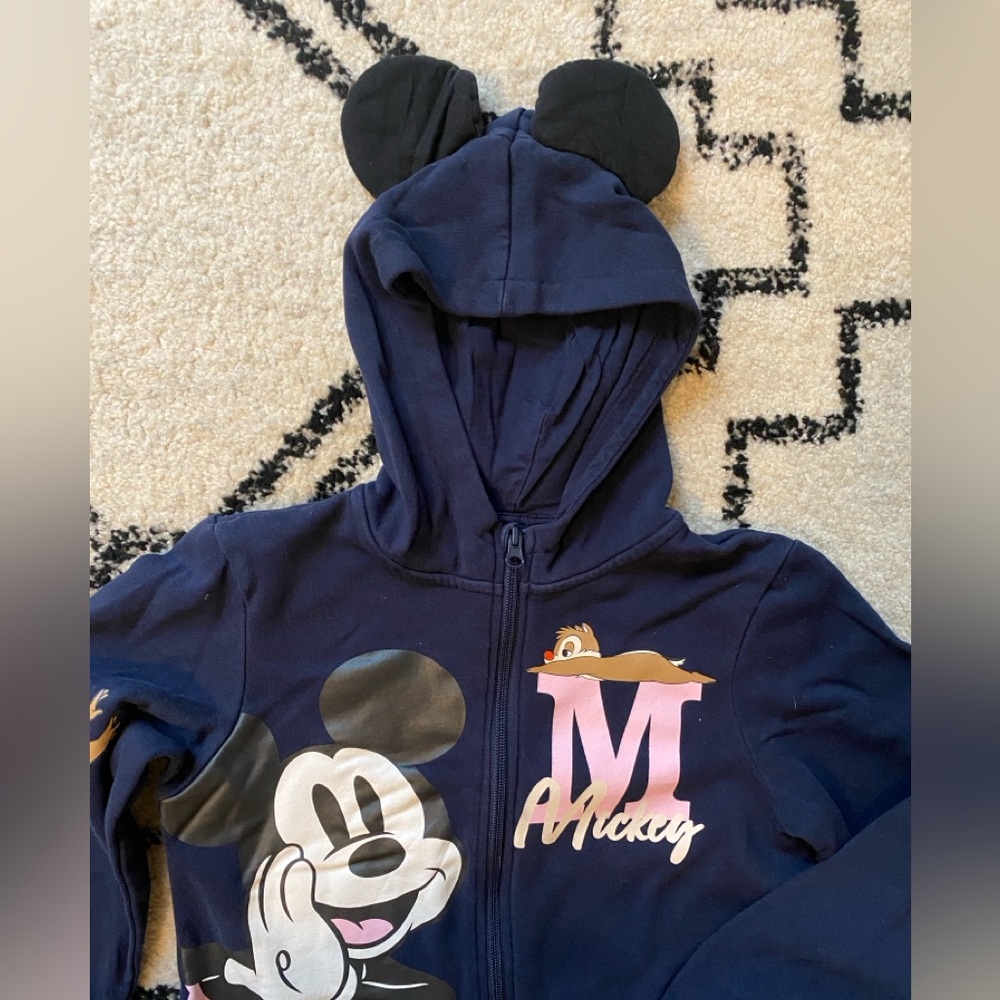 H&M Mickey Mouse and Chip & Dale Disney Sweatsuit Jumper Size 12/14 - Picture 2 of 5